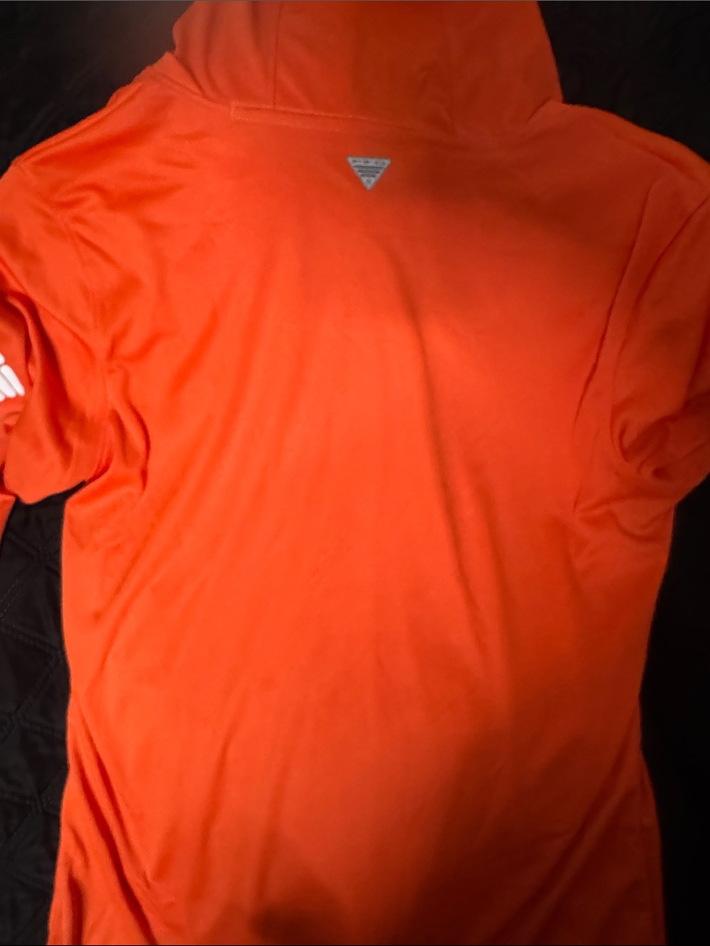 Columbia PFG Women's Hooded Sun Shirt - Orange - Picture 4 of 4